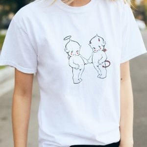 Adorable cherub and little devil brandy tee ❤️